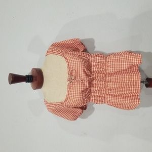 Madewell Women Checkered Puffed Sleeve Blouse Top Size XL